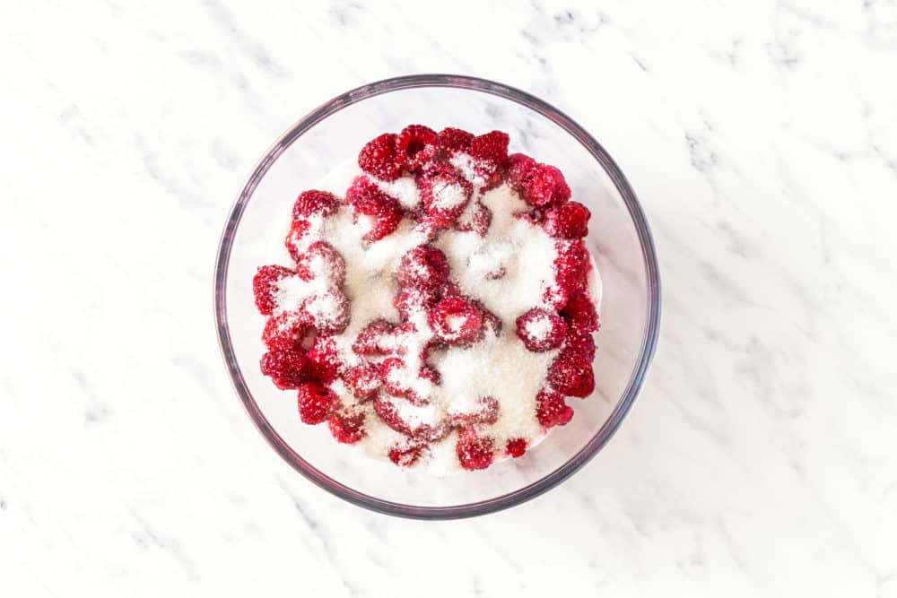 raspberries-and-sugar-in-a-clear-bowl