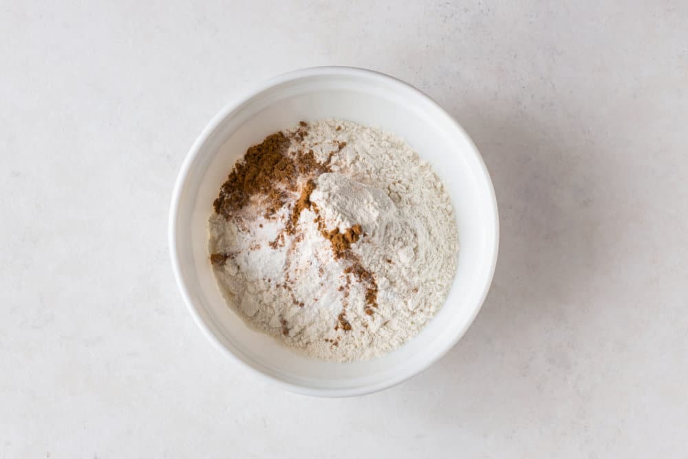 pumpkin-muffins-dry-ingredients-in-a-white-bowl