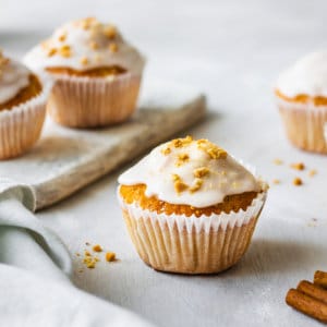 pumpkin-muffin-with-muffins-on-a-white-board