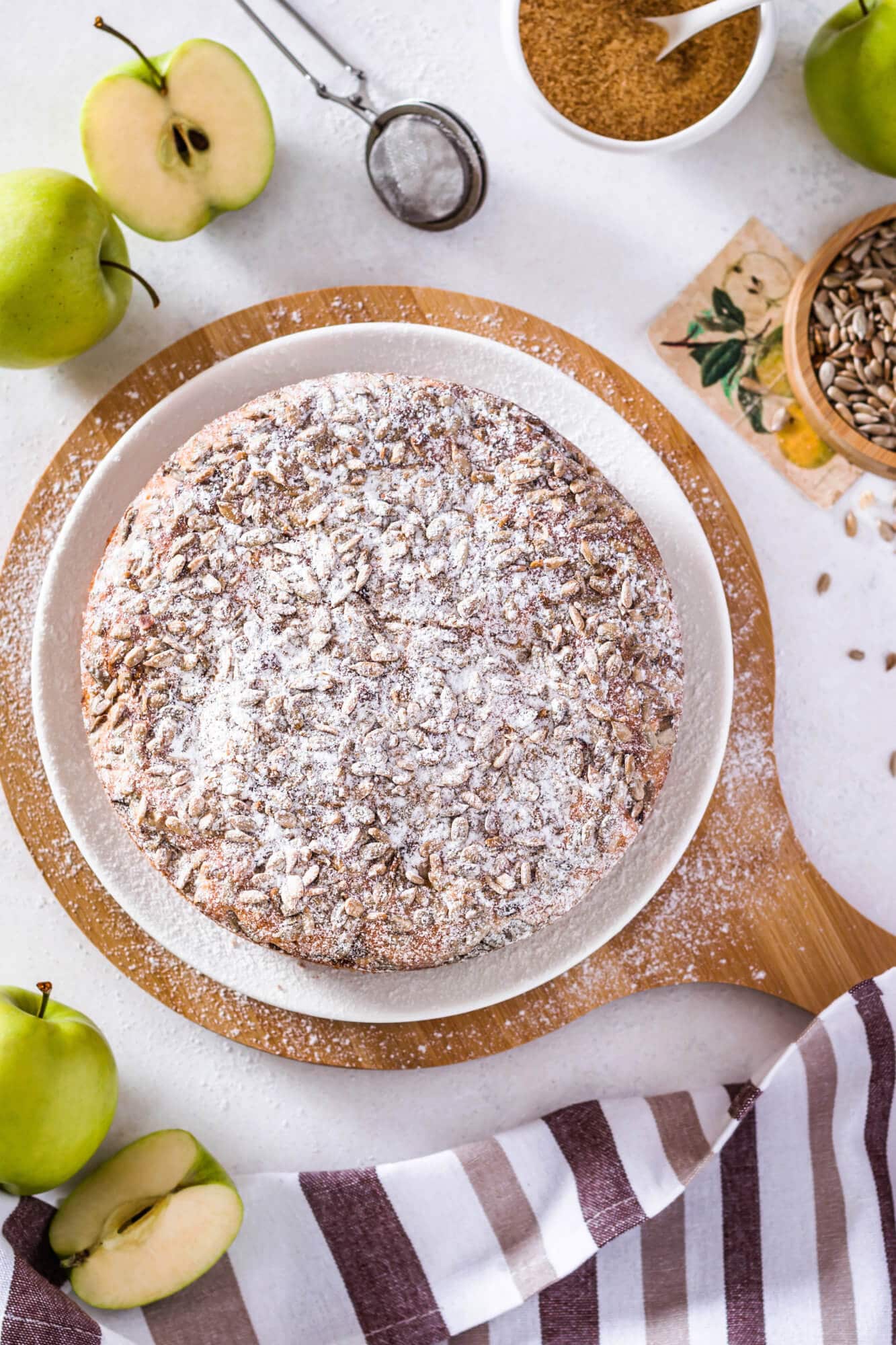 Soft and Simple Apple Cake with Cream Cheese