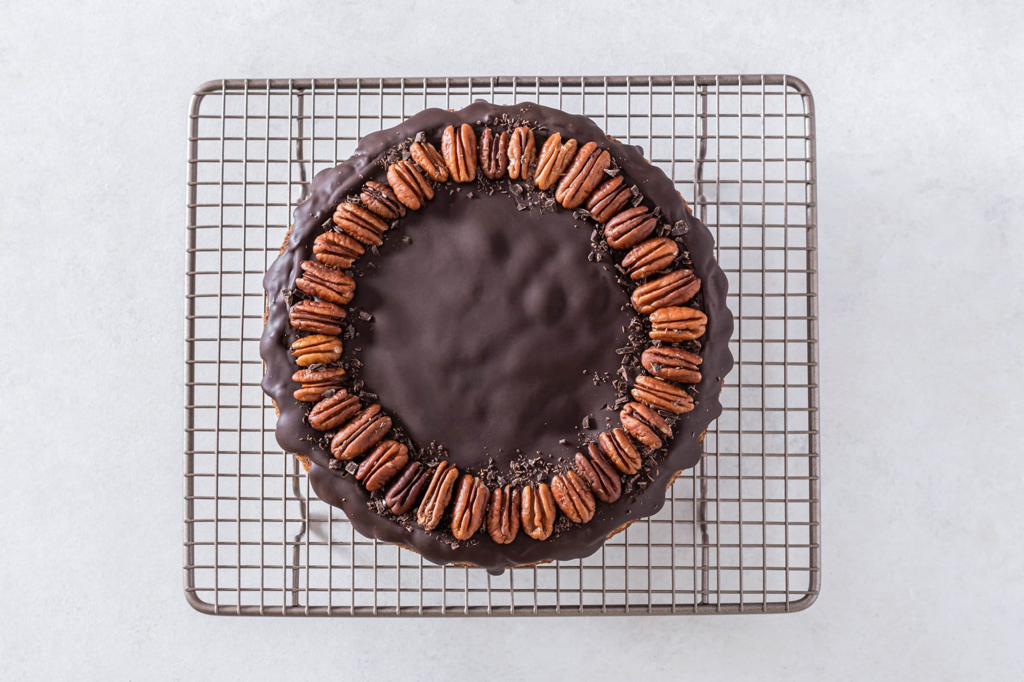 pecan-torte-on-a-wire-rack