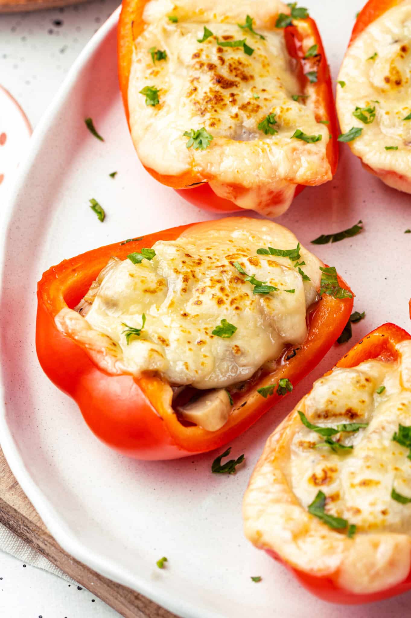 Mushroom Stuffed Peppers Appetizer