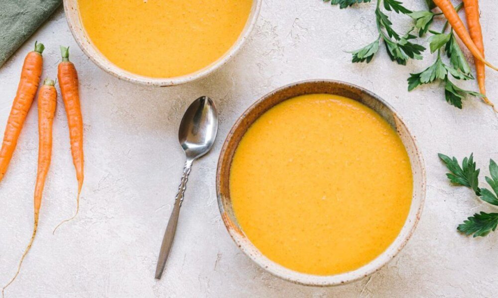 Vegan and Dairy Free Ginger and Carrot Soup carrots