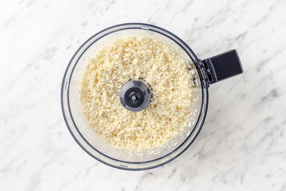 cauliflower in a food processor.