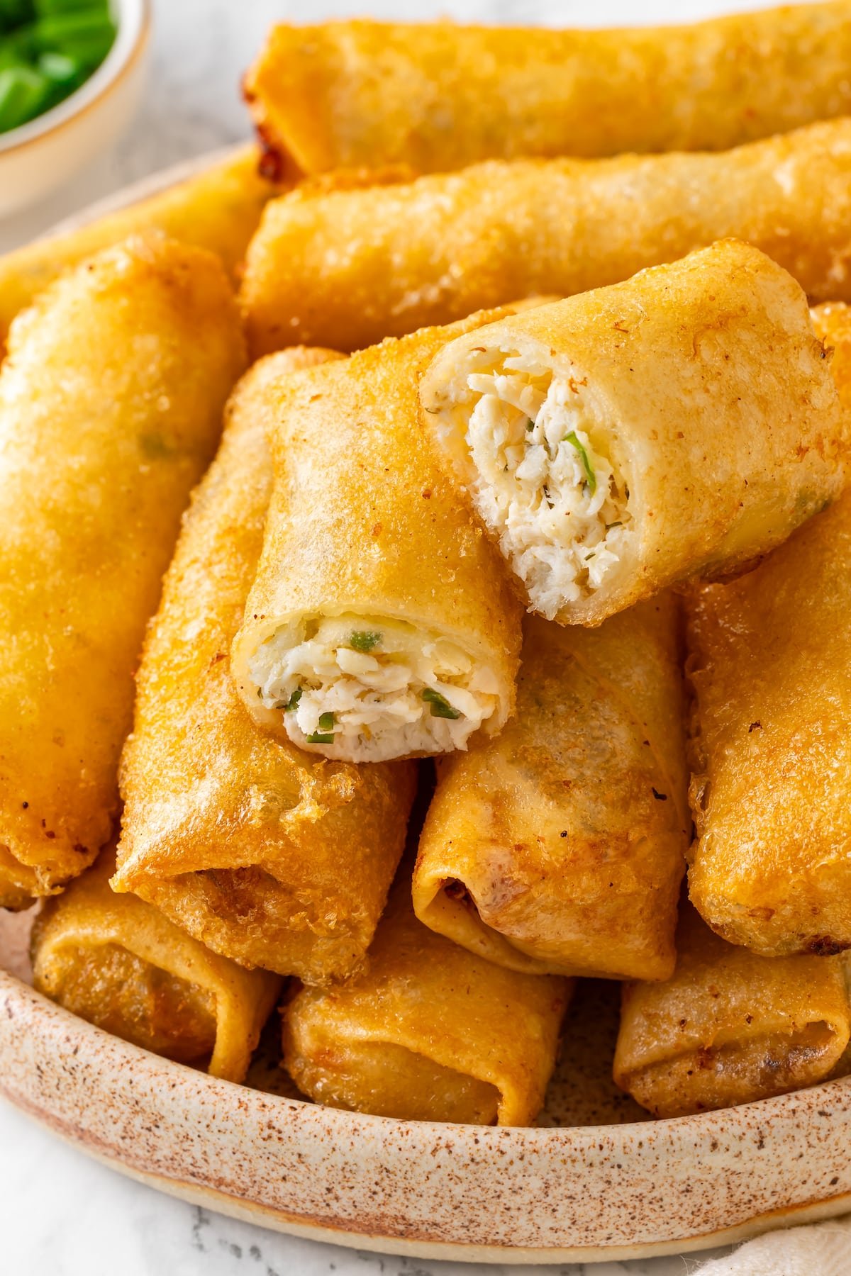 fried chicken and cheese ranch rolls.