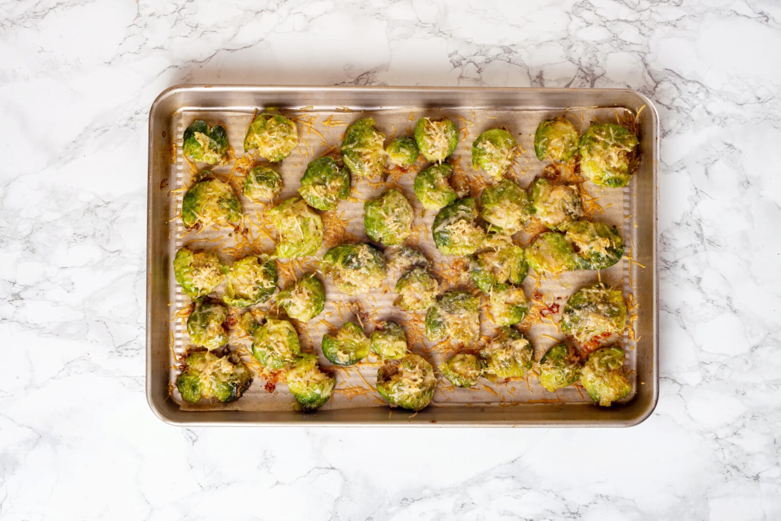 Roasted Brussel Sprouts smashed oven