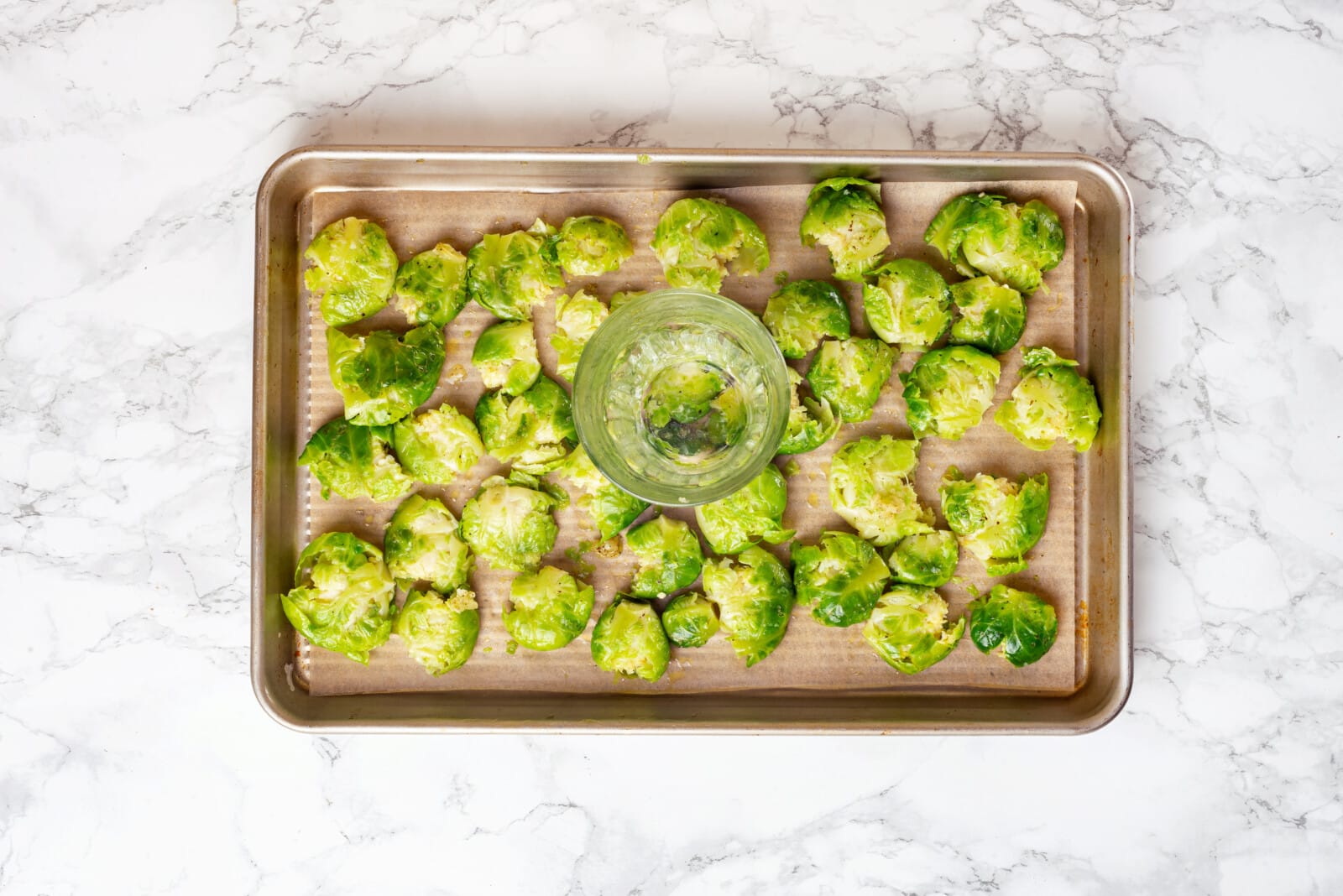 Roasted Brussel Sprouts smashed