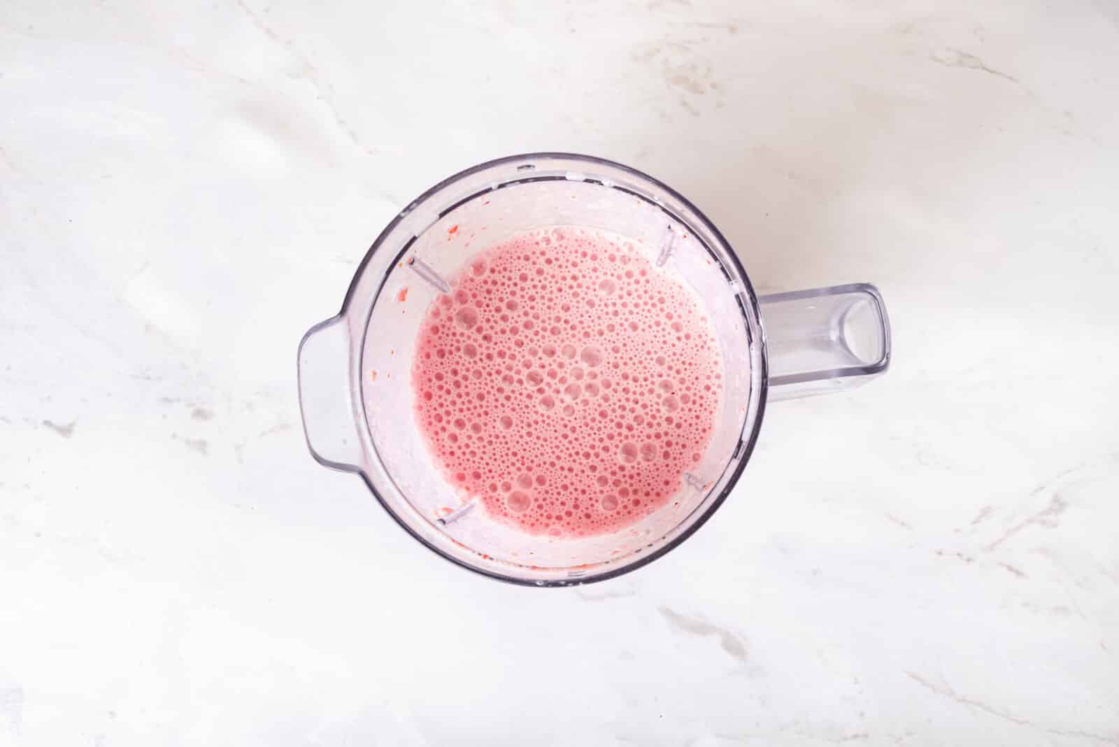 Strawberry Chia Pudding milk blend